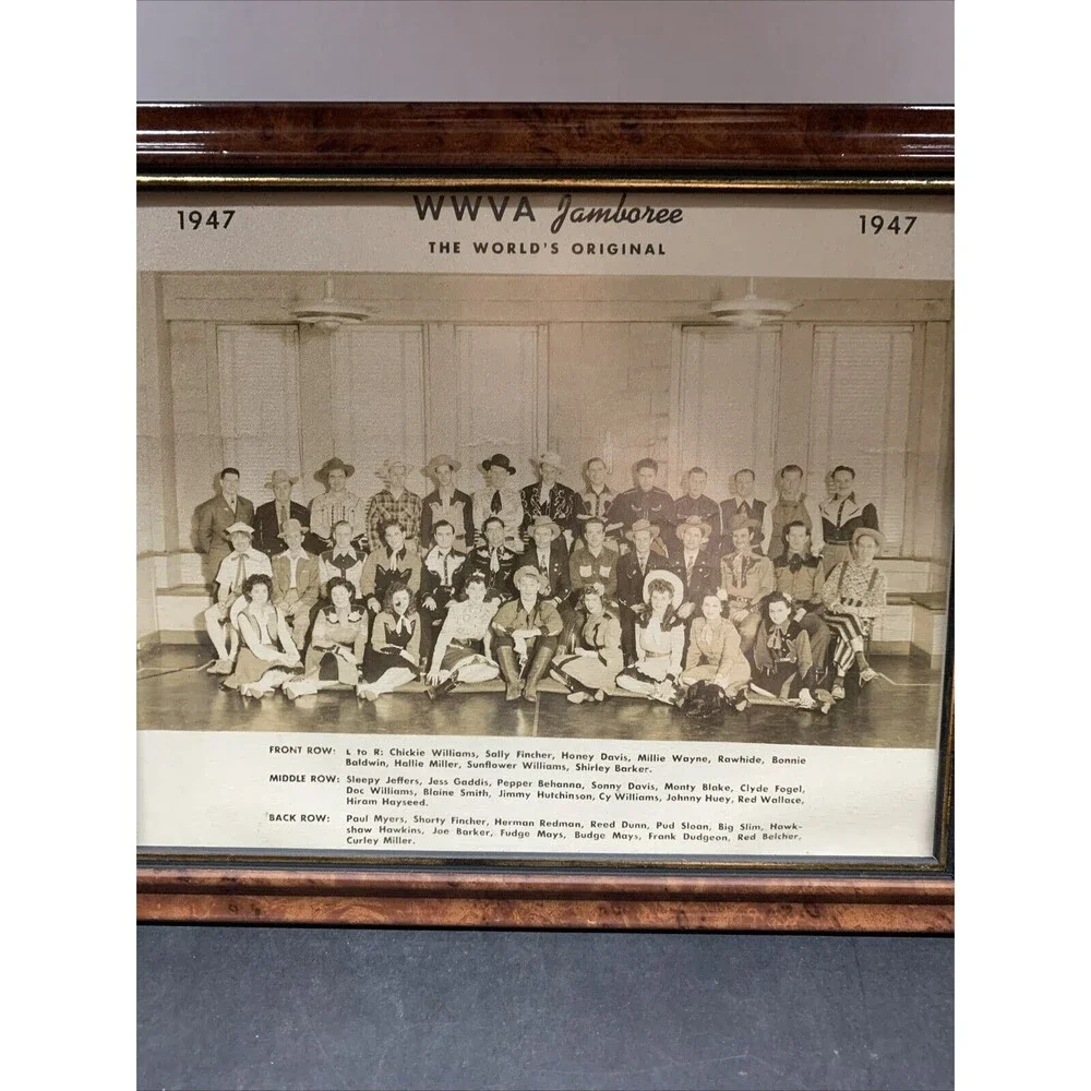 1947 The World's Original WWVA Jamboree Picture 11” X 9”